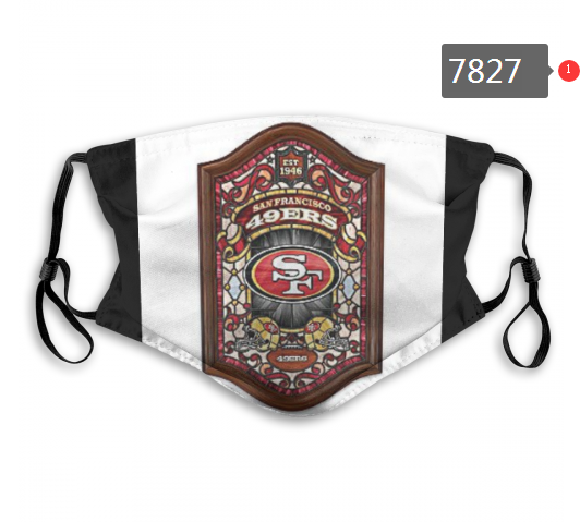 NFL 2020 San Francisco 49ers #28 Dust mask with filter->nfl dust mask->Sports Accessory